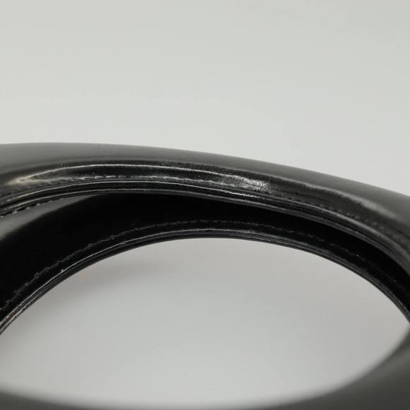 Christian Dior Hand Bag Patent leather Black Gold Auth 100880 - Picture 8 of 16